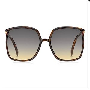 COPY - Fendi Havana Brown Gradient Square Ladies 0431/G/S 0086 60 Sunglasses